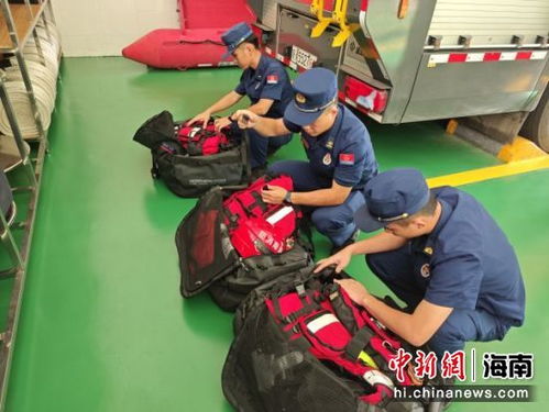 海口消防成立105個救援小組嚴陣以待臺風 摩羯